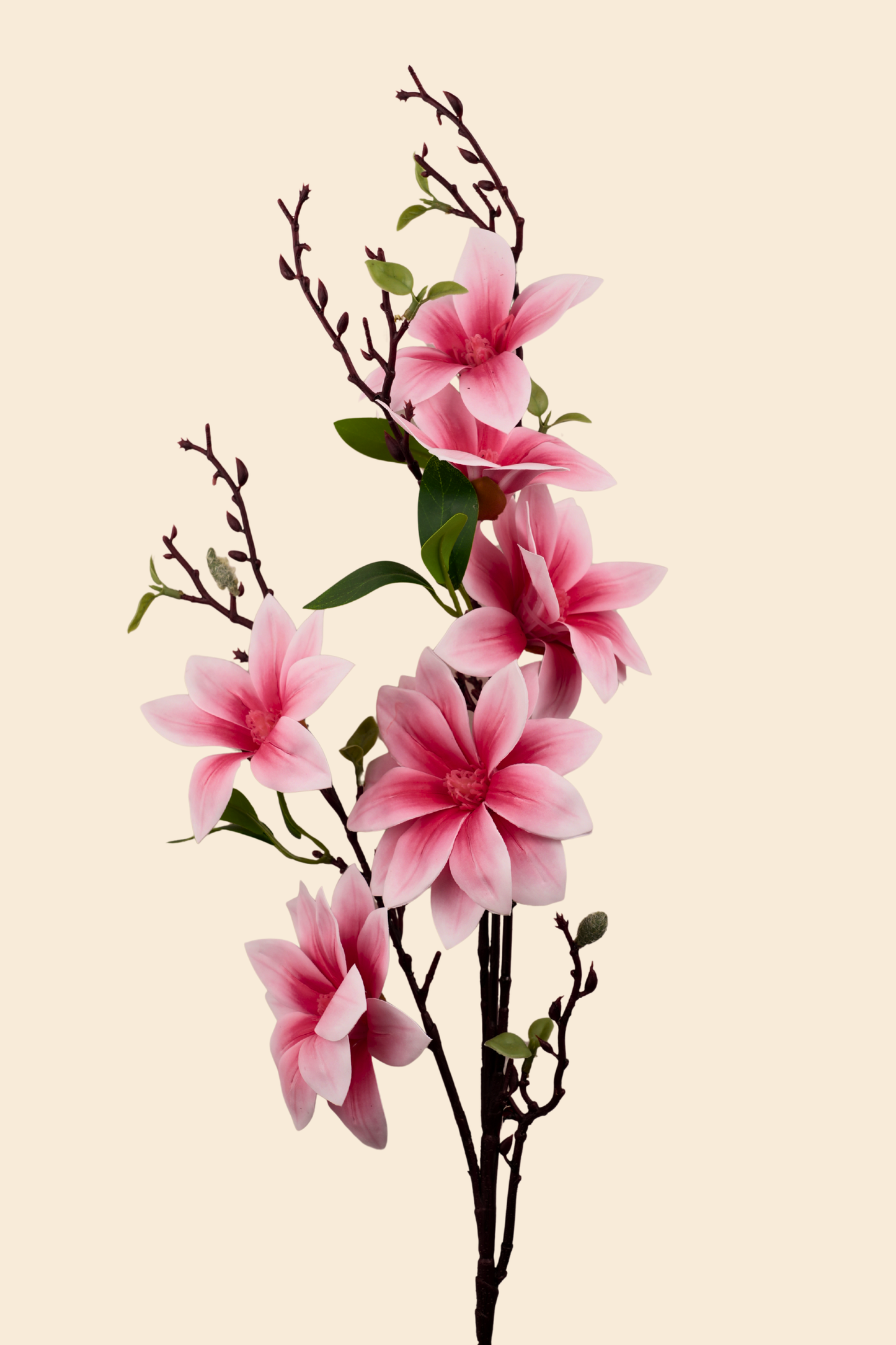 Faux Magnolia Timeless Flower Stem - Pink