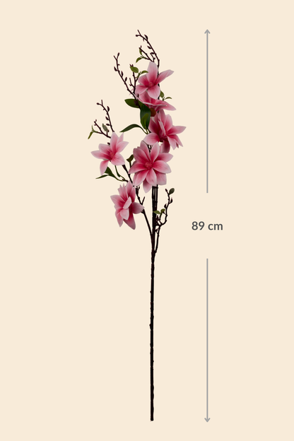 Faux Magnolia Timeless Flower Stem - Pink