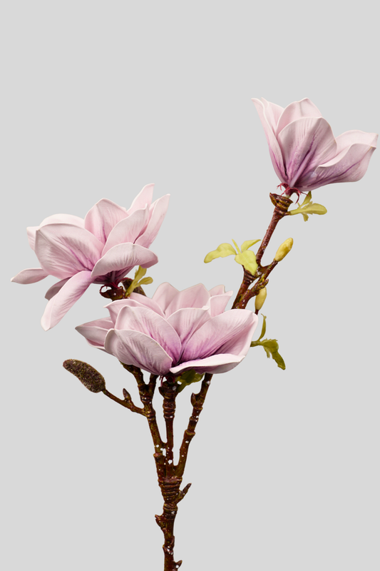 Faux Magnolia Elegant Flower Stem - Lavender