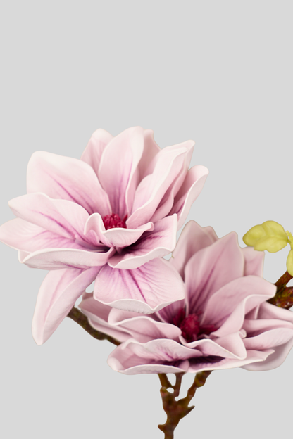 Faux Magnolia Elegant Flower Stem - Lavender