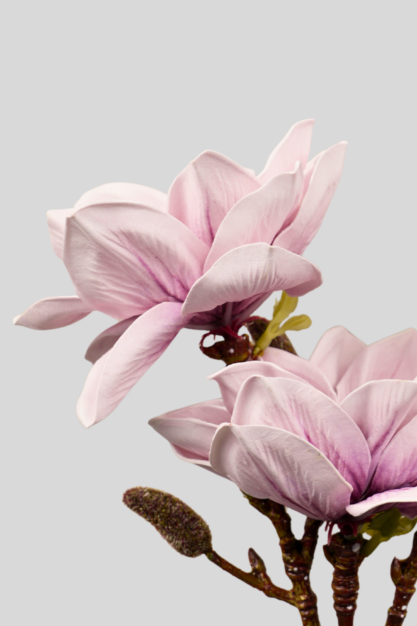 Faux Magnolia Elegant Flower Stem - Lavender