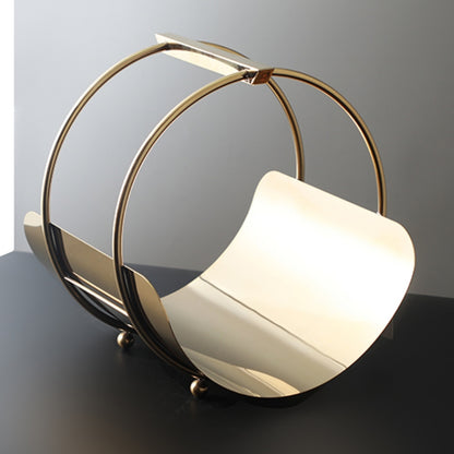 Golden Organization Gold Stainless Steel Caddy Magazine Holder
