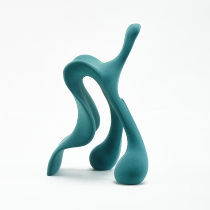Azure Dreams Blue Resin Abstract Object Ornament