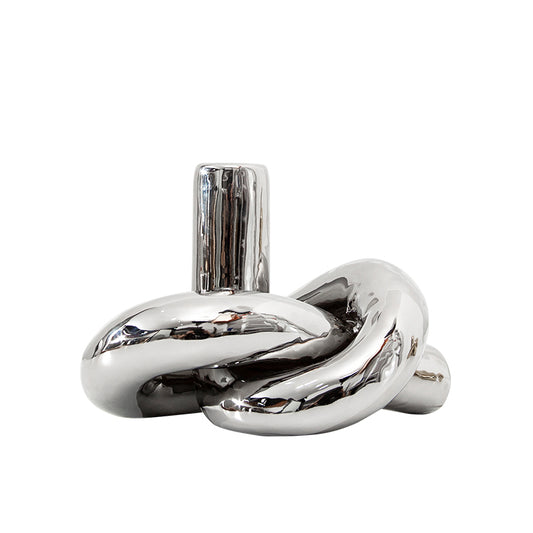 Verdant Silver Tree knot ornament- Decorative Figurine