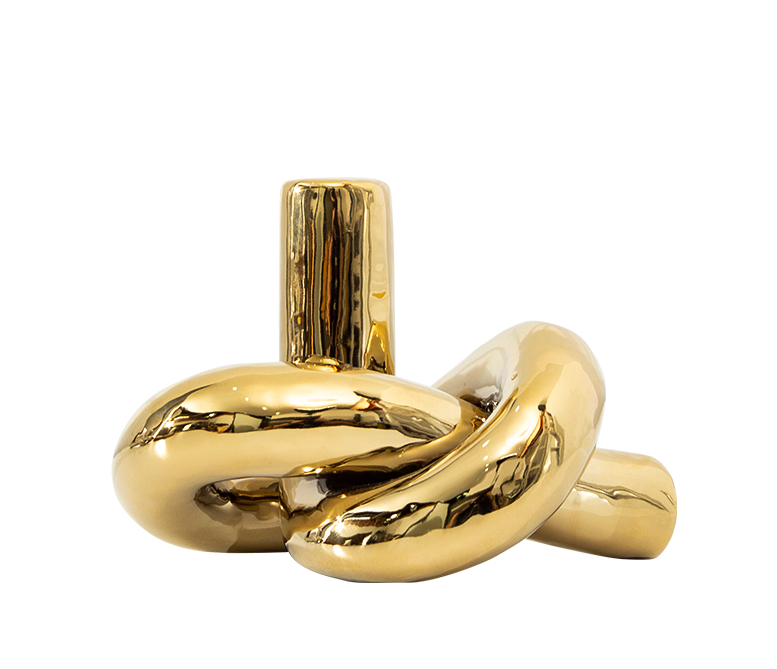 Sienna Gold Tree knot ornament- Decorative Figurine