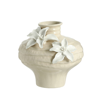 Serene Glazed Lily Vase