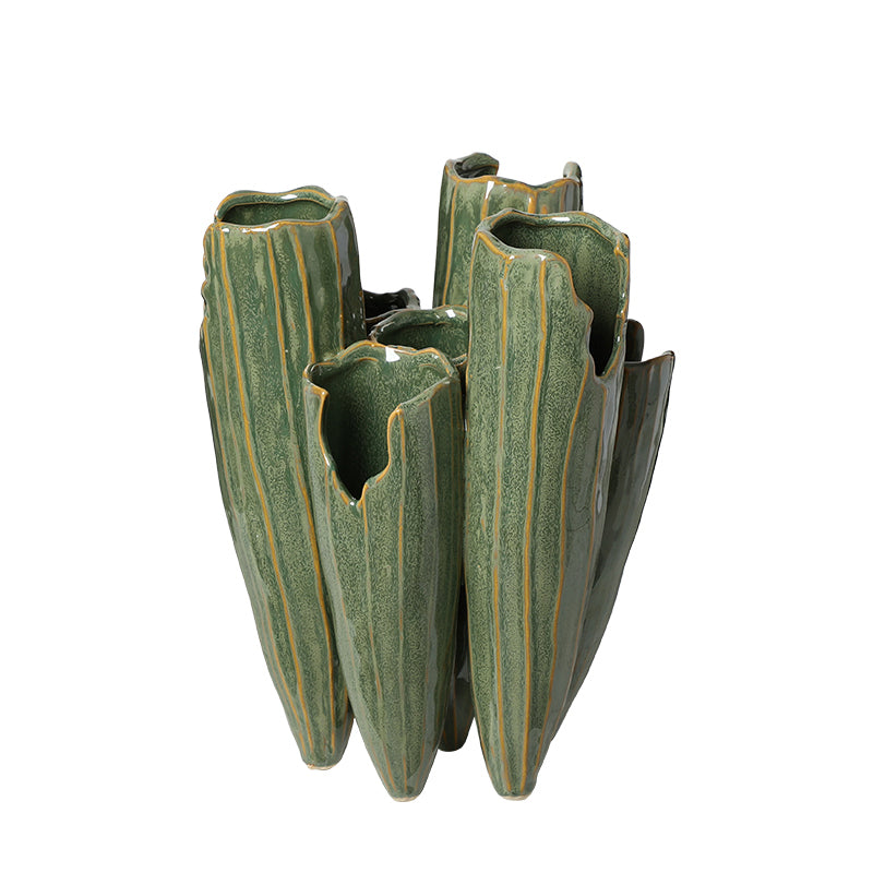 Mira Jungle Green Vase