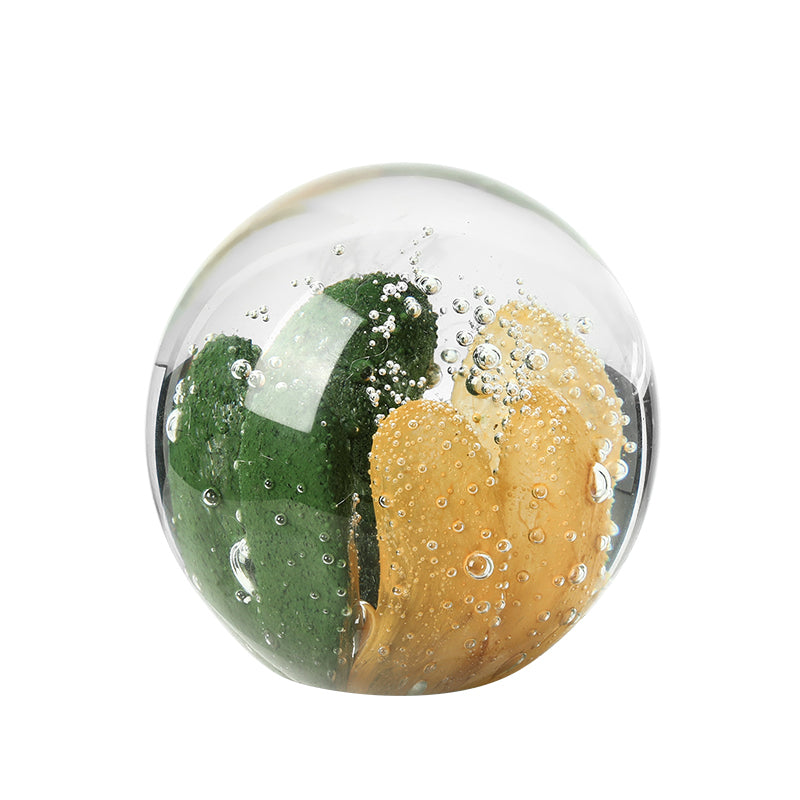Cove Green Amber Cluster Decorative Accent