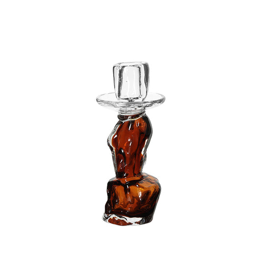 Meadow Amber Shadow Candle Holder