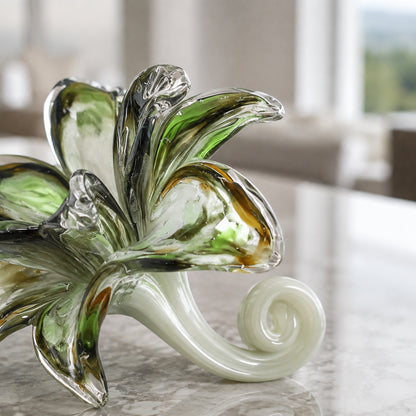 Halo Glass Flower Decorative Accent