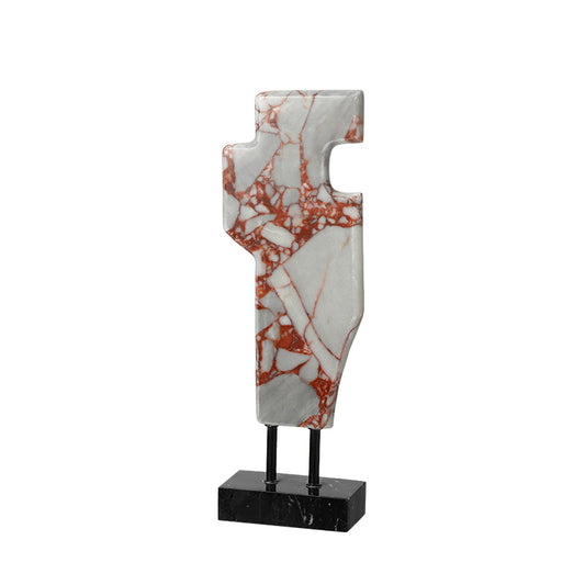 Arcadia Abstract Shadow Red Decorative Accent