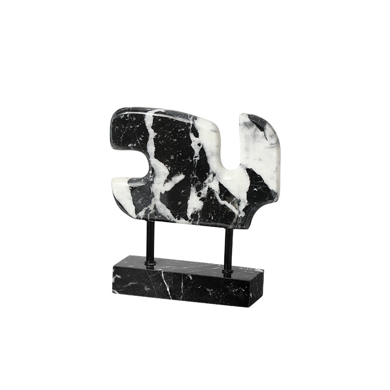 Serene Abstract Shadow Black Decorative Accent