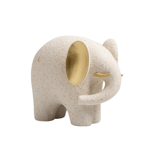 Halo Golden ear elephant Decorative Figurine