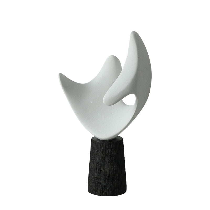 Mira White Solid Sculpture Decorative Figurine