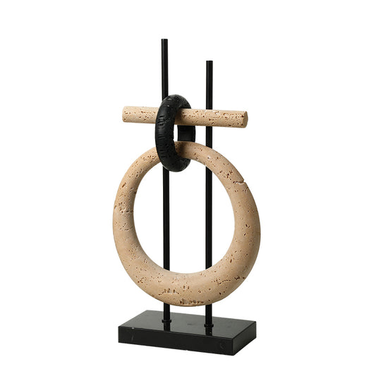 Serene Circular Ornament Decorative Figurine