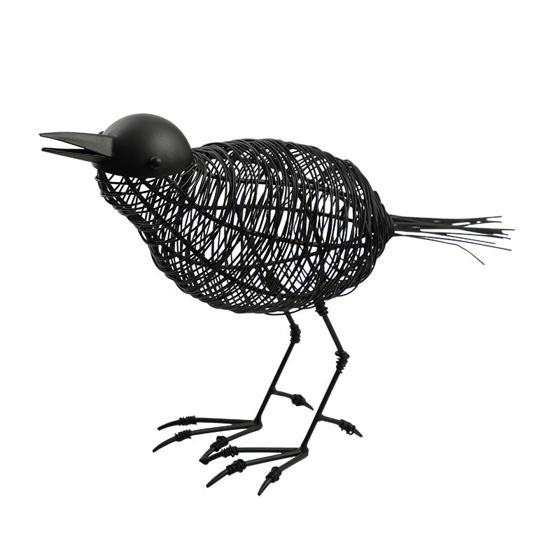 Serene Blackbird Decorative Figurine