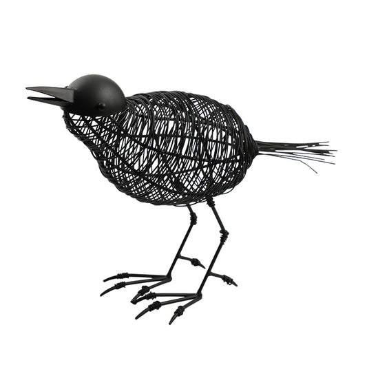 Serene Blackbird Decorative Figurine