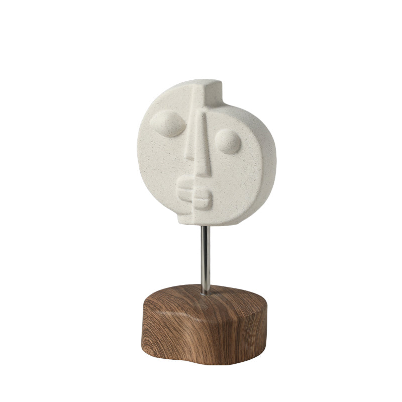 Serene Two-Faced Ornament Decorative Figurine