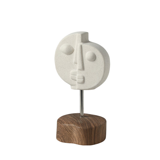 Serene Two-Faced Ornament Decorative Figurine