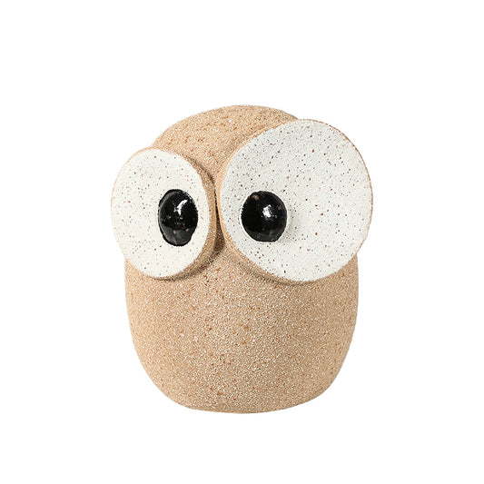 Ember Big Eyed Owl Decorative Figurine