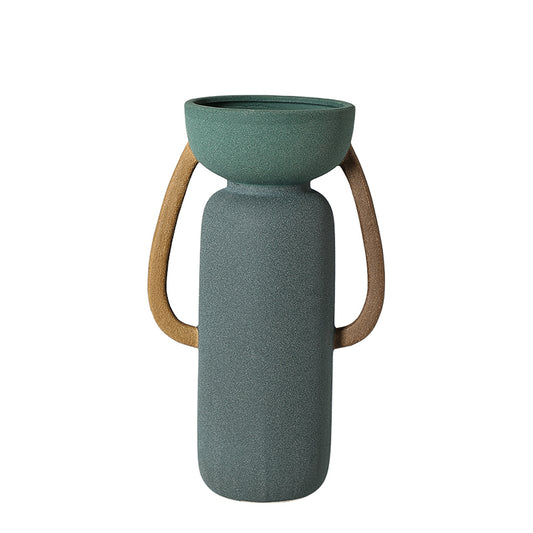 Willow Four-Color Amphorae Vase