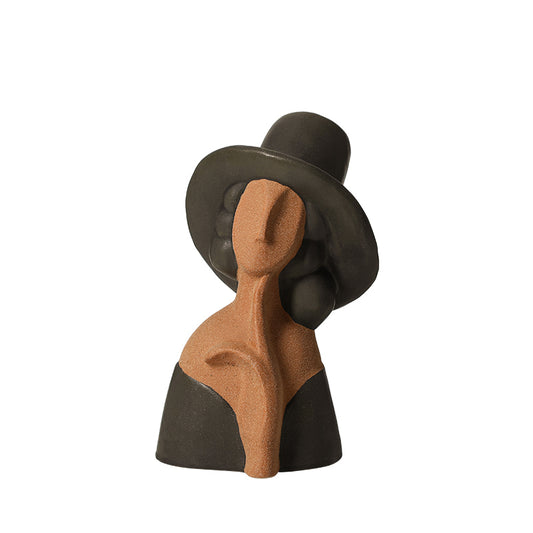 Meadow Black Hat Lady Decorative Accent