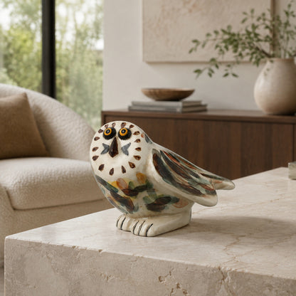 Dune Hand-Painted Owl Decorative Figurine