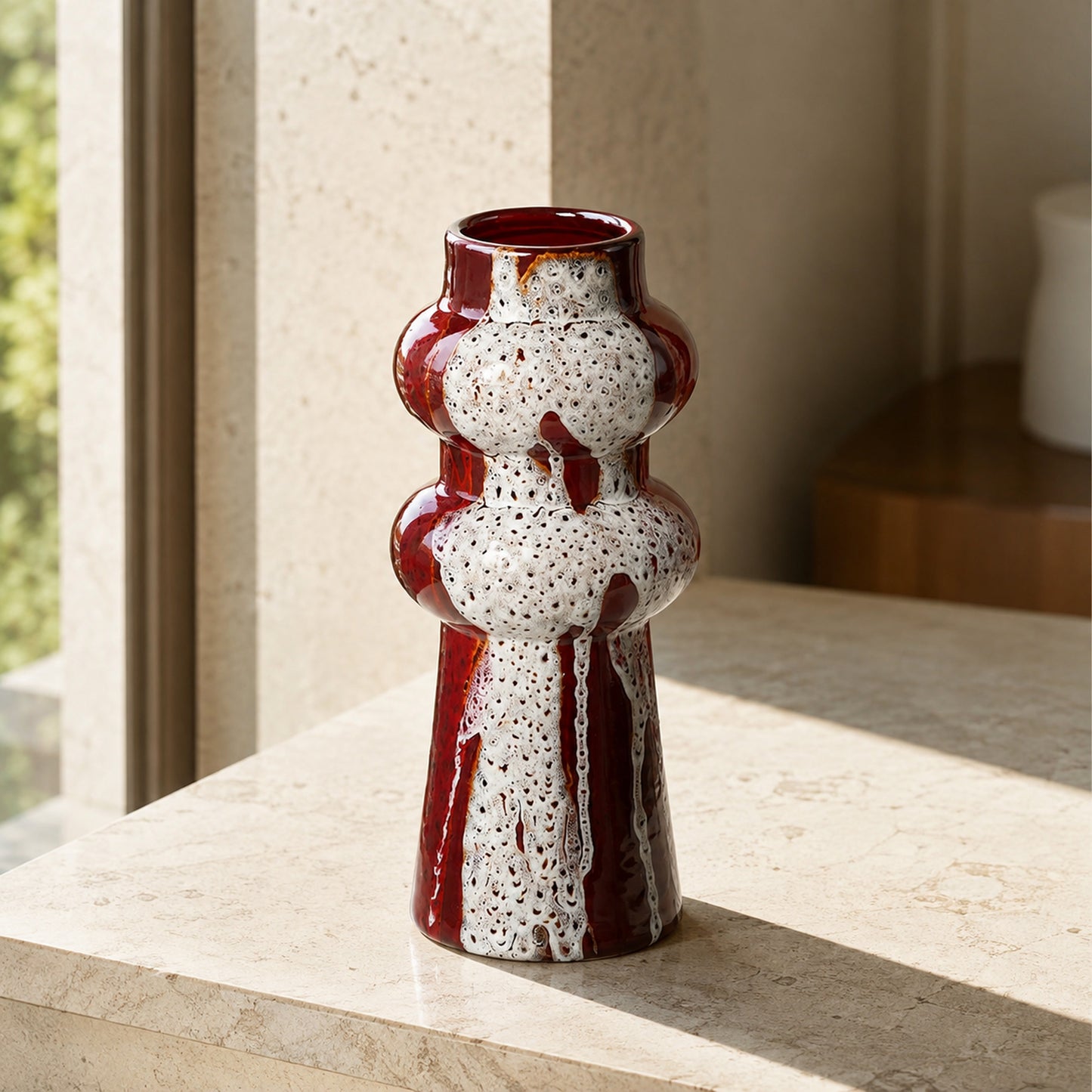 Halo Colorful Splashed Glaze Vase