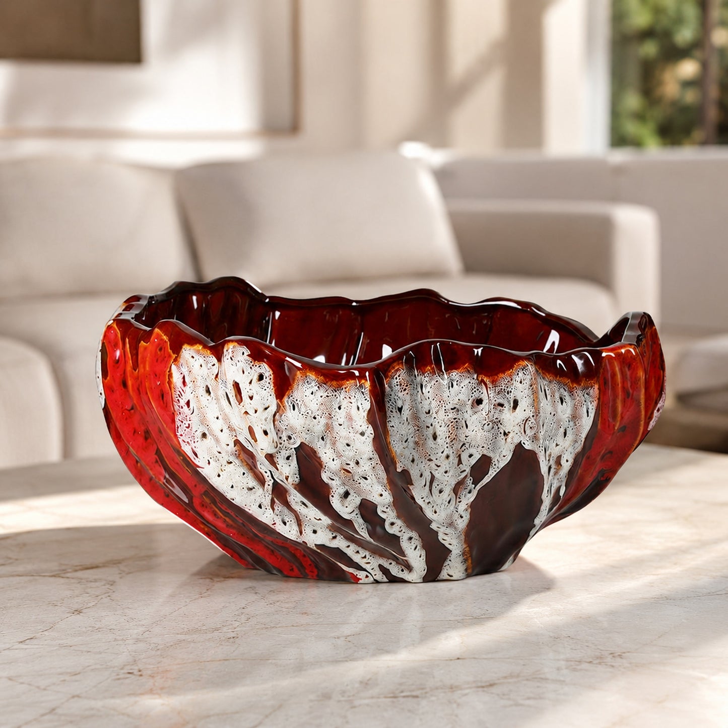 Ember Colorful Splashed Glaze Plate Decorative Tray
