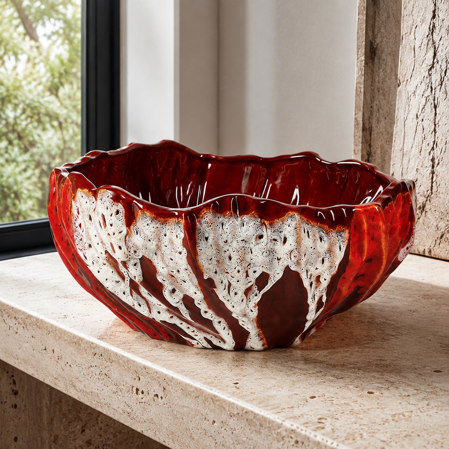 Ember Colorful Splashed Glaze Plate Decorative Tray