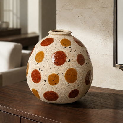 Serene Bright Round Sand Vase