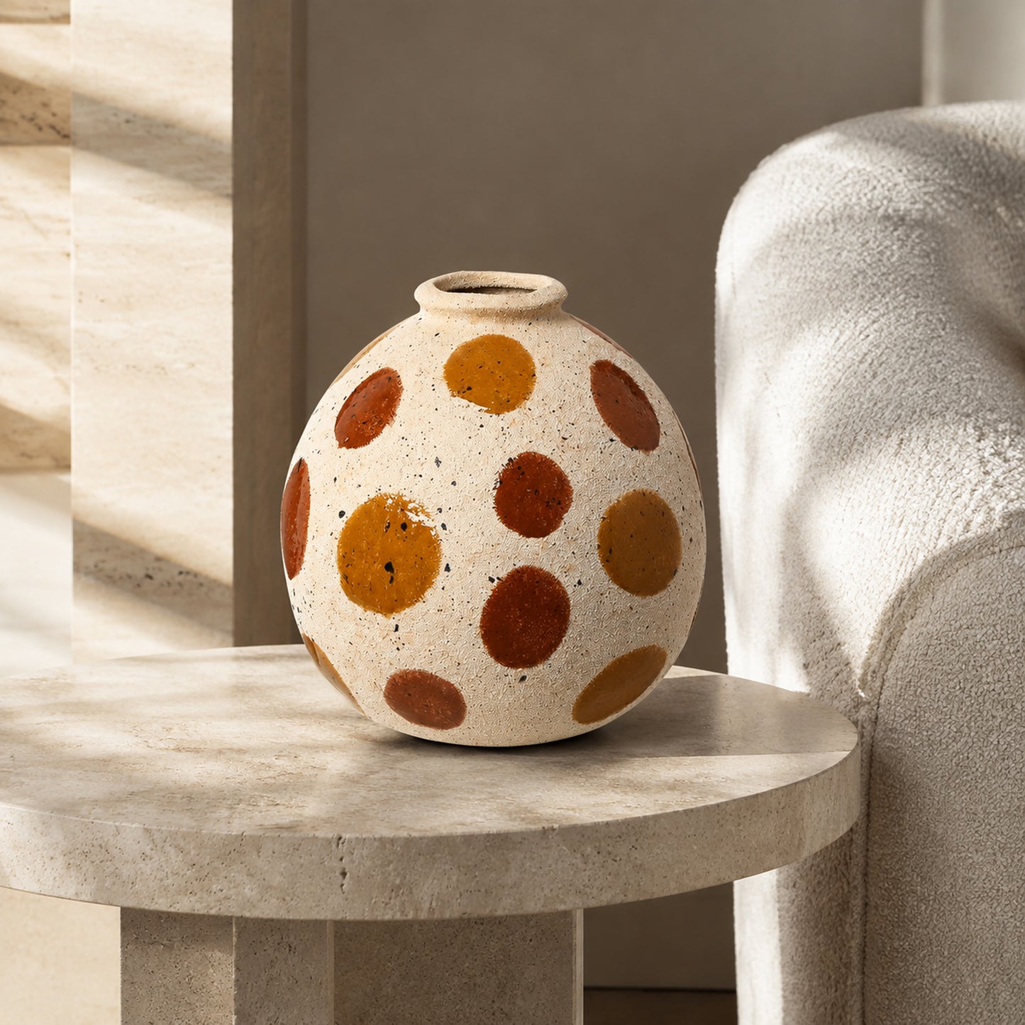Halo Bright Round Sand Vase