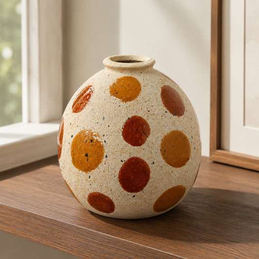 Halo Bright Round Sand Vase