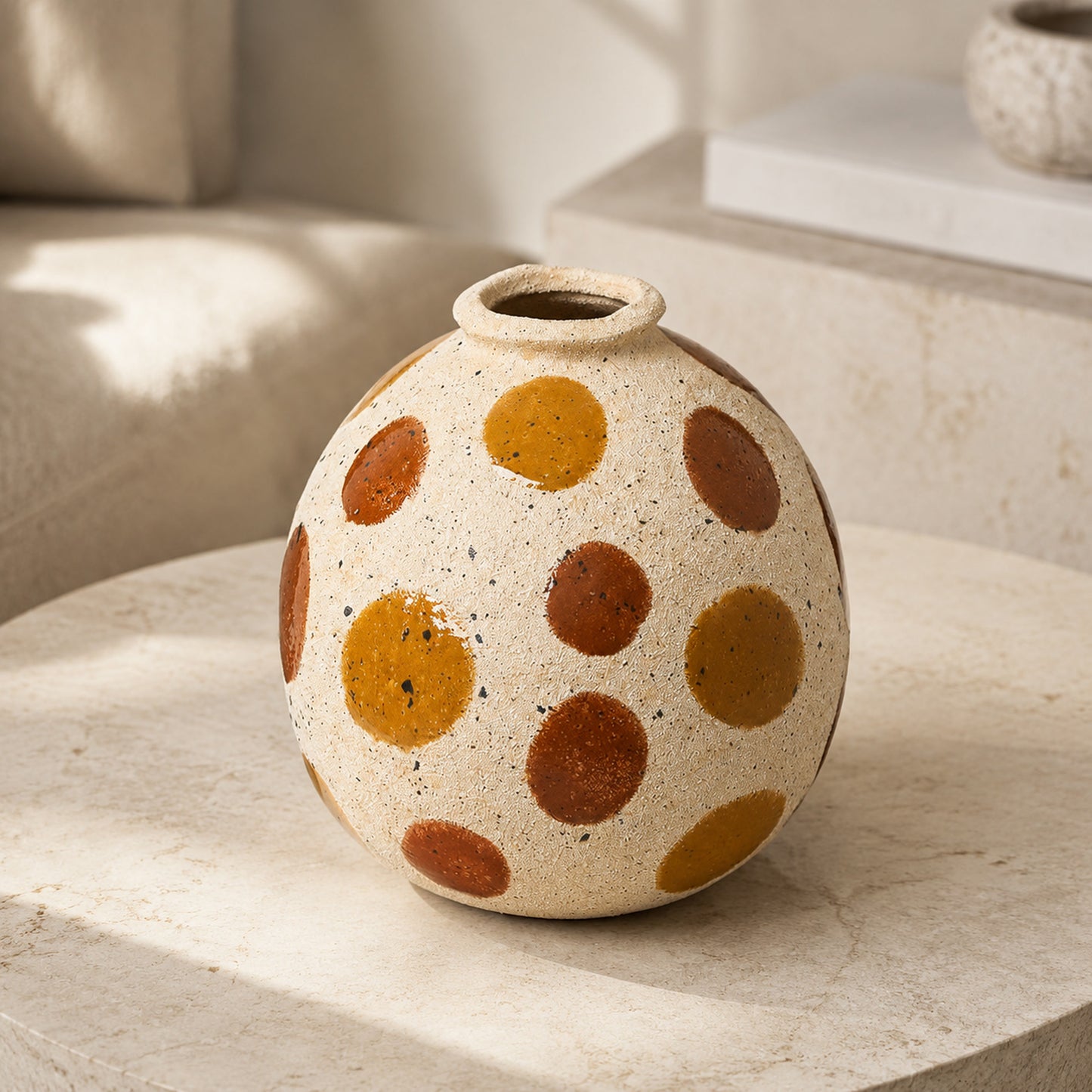 Halo Bright Round Sand Vase