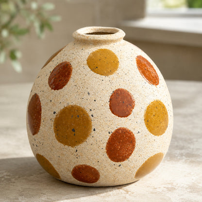 Halo Bright Round Sand Vase