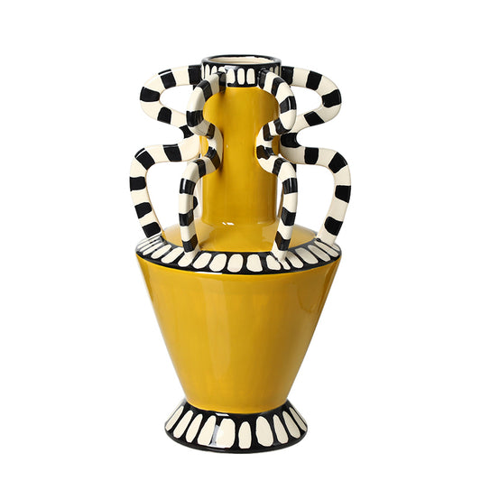 Loop & Hearth Tall Striped Serpent Vase