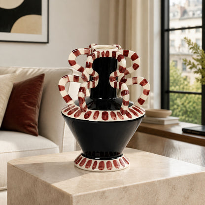 Loop & Hearth Compact Striped Serpent Vase