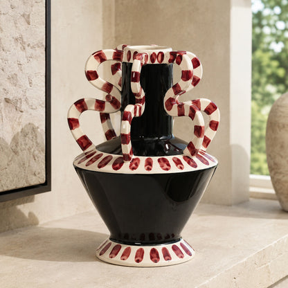 Loop & Hearth Compact Striped Serpent Vase