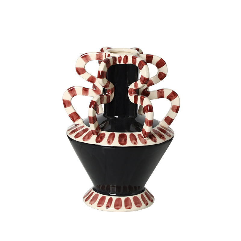 Loop & Hearth Compact Striped Serpent Vase