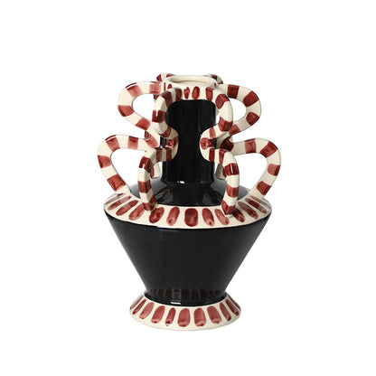 Loop & Hearth Compact Striped Serpent Vase