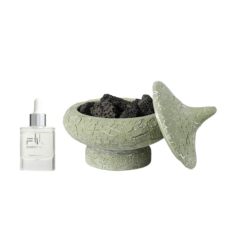 Sienna Natural Cracked Scent Stone - Spring Moss Aroma Accent