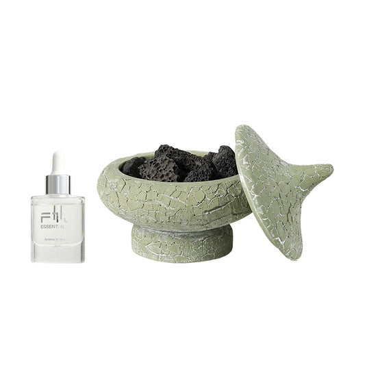 Sienna Natural Cracked Scent Stone - Spring Moss Aroma Accent