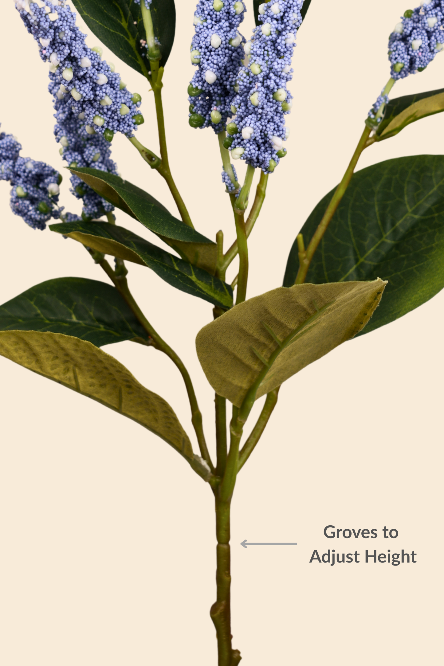 Faux Foxtail Amaranth Vibrant Flower Stem - Blue