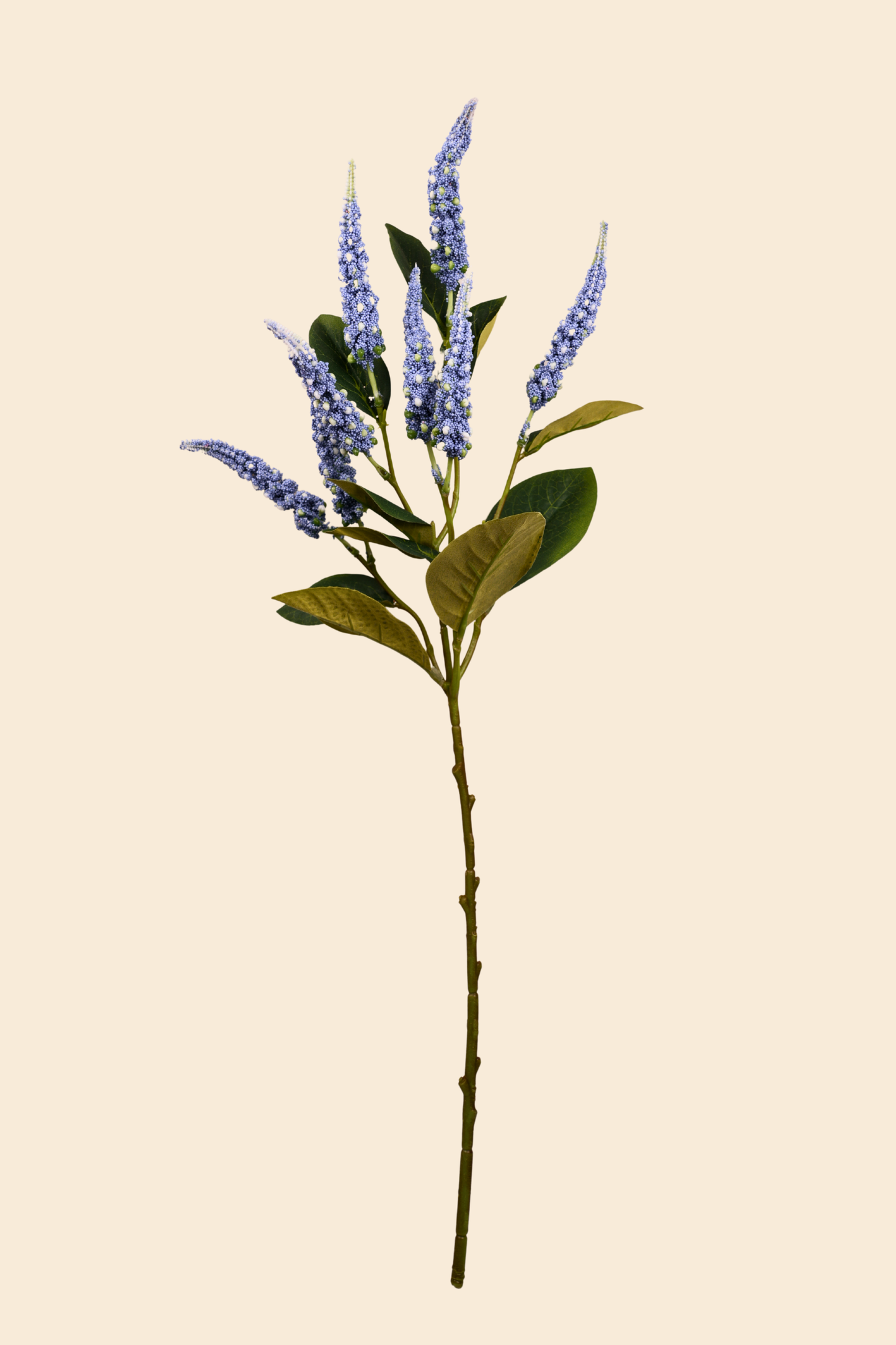 Faux Foxtail Amaranth Vibrant Flower Stem - Blue