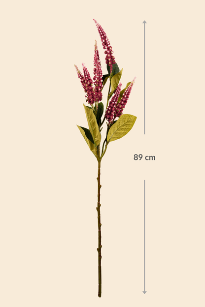 Faux Foxtail Amaranth Vibrant Flower Stem - Dark Pink