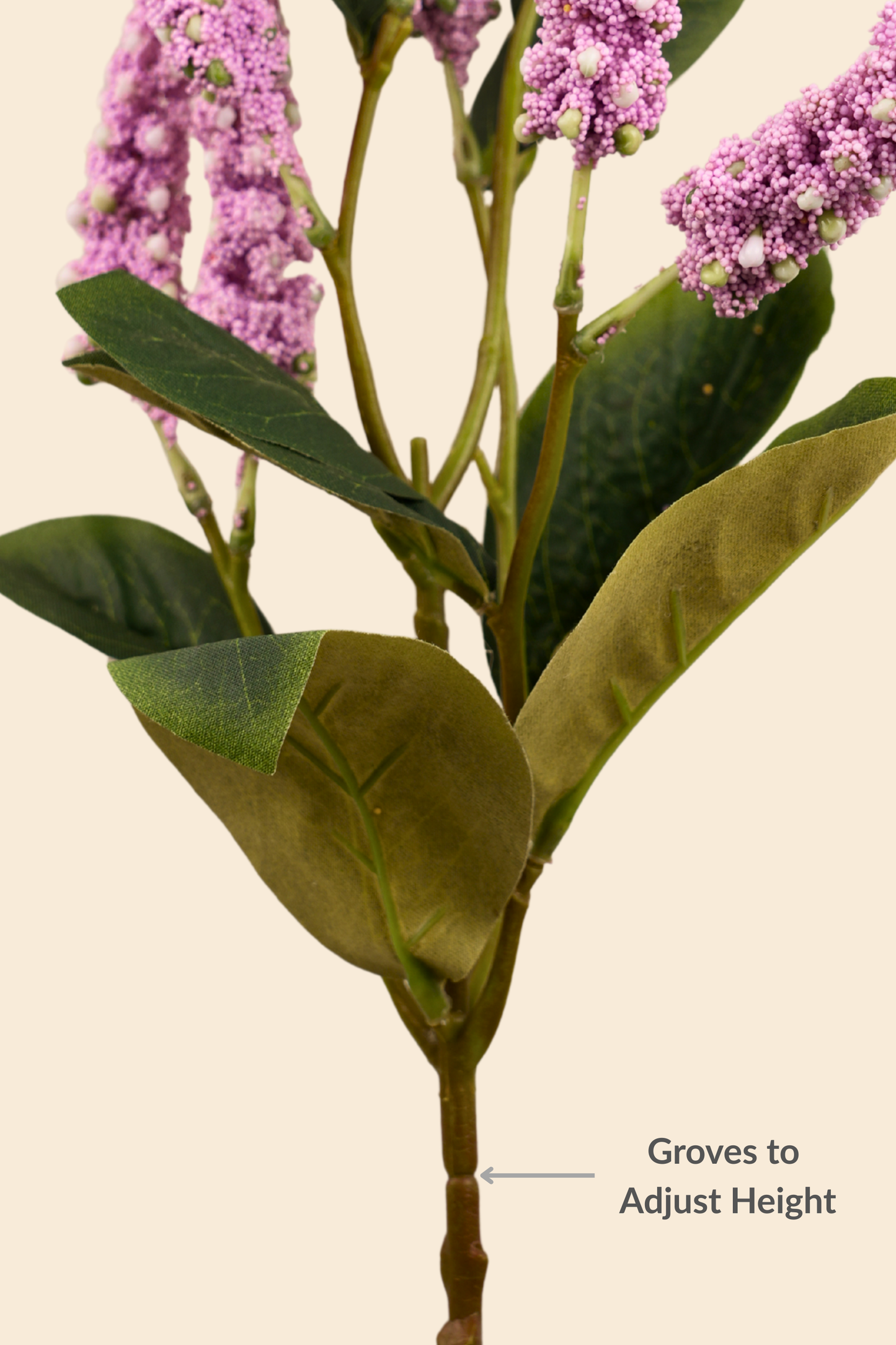 Faux Foxtail Amaranth Vibrant Flower Stem - Lavender