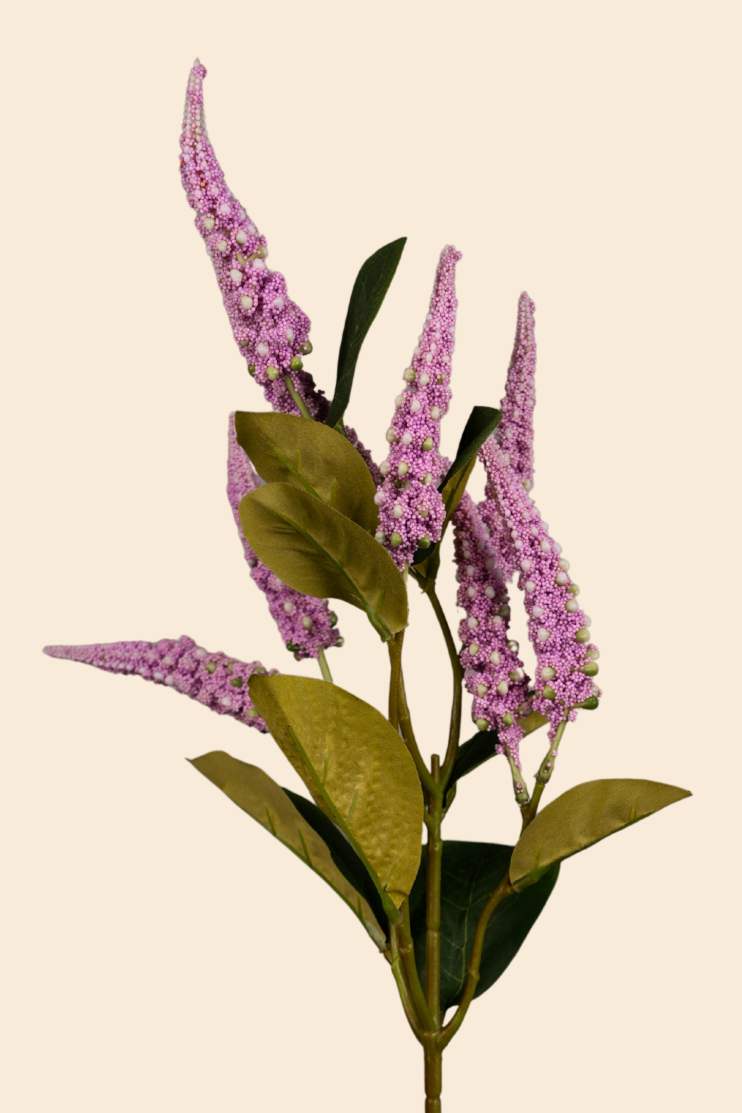 Faux Foxtail Amaranth Vibrant Flower Stem - Lavender