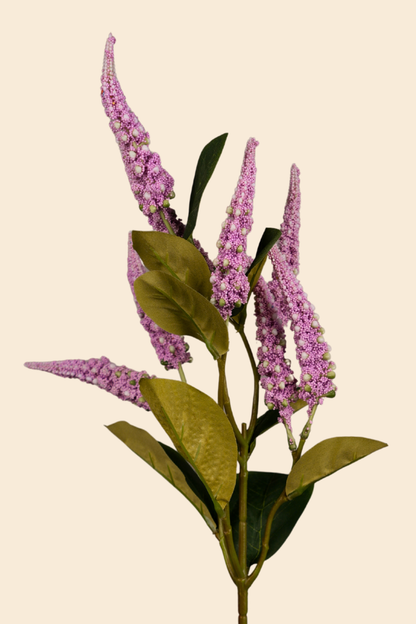 Faux Foxtail Amaranth Vibrant Flower Stem - Lavender