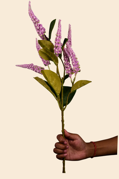 Faux Foxtail Amaranth Vibrant Flower Stem - Lavender