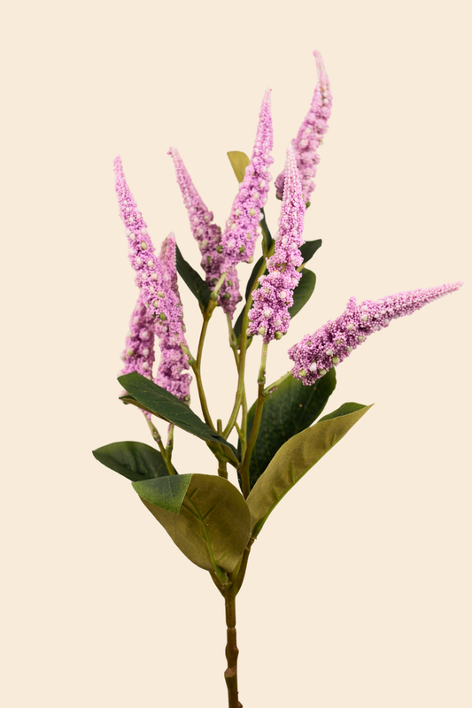 Faux Foxtail Amaranth Vibrant Flower Stem - Lavender